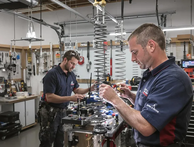 Garage door spring repair service by Hacienda Heights Garage Door Repair in Hacienda Heights